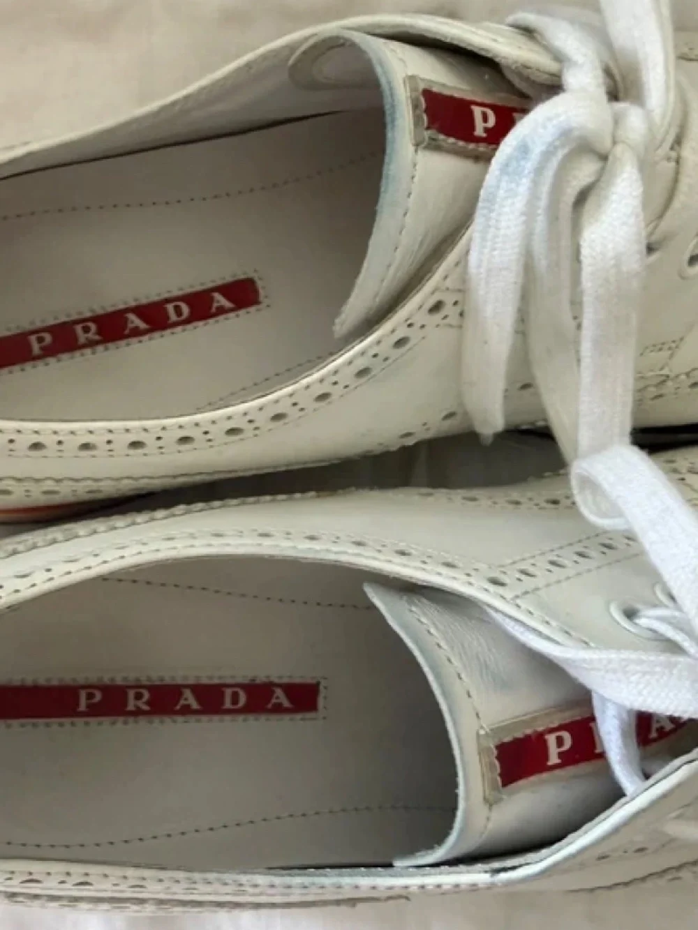 Prada lace up oxfords